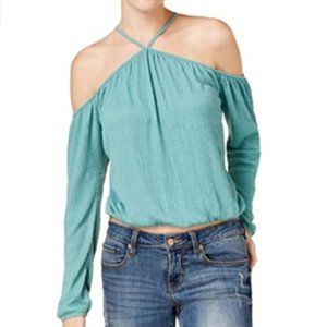 American Rag Juniors' Cold-Shoulder Crop Top
